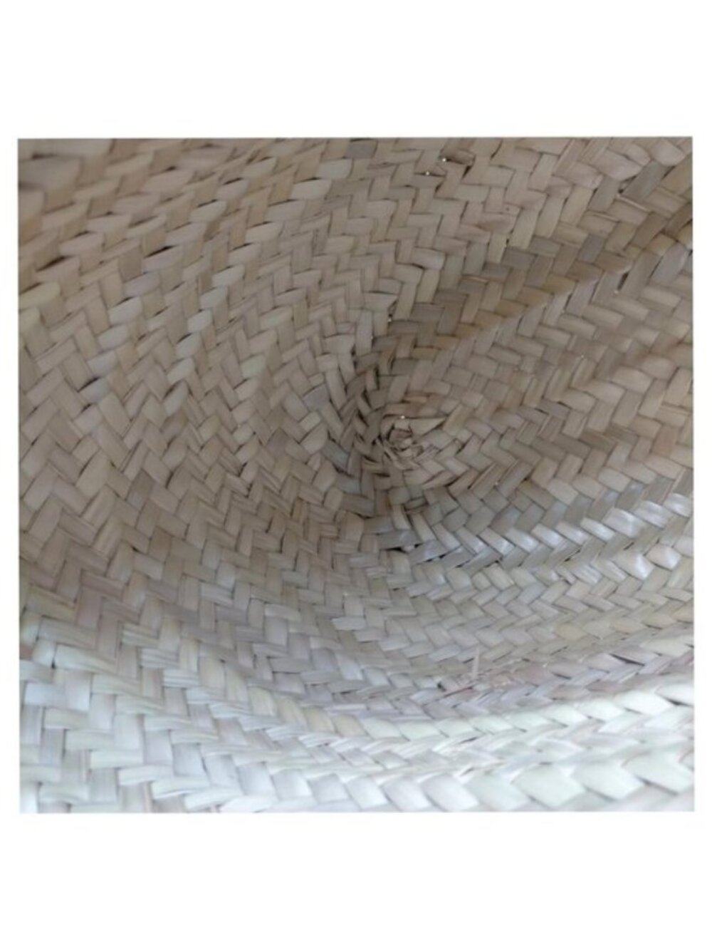 Authentic Celine Triomphe Straw Basket Bag Pink Leather Trim Summer Tote Woven - Picture 14 of 16